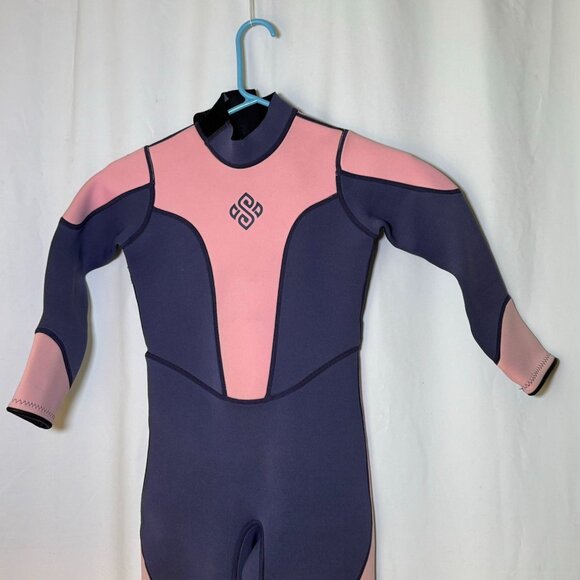 Seaskin Gir's Wetsuit Size 10 Pink and Purple Polyurethane - Picture 2 of 7